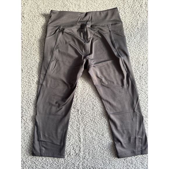 Sofra Women's Essential Workout Active Running Capri Leggings W/Side Pockets S - Picture 11 of 12